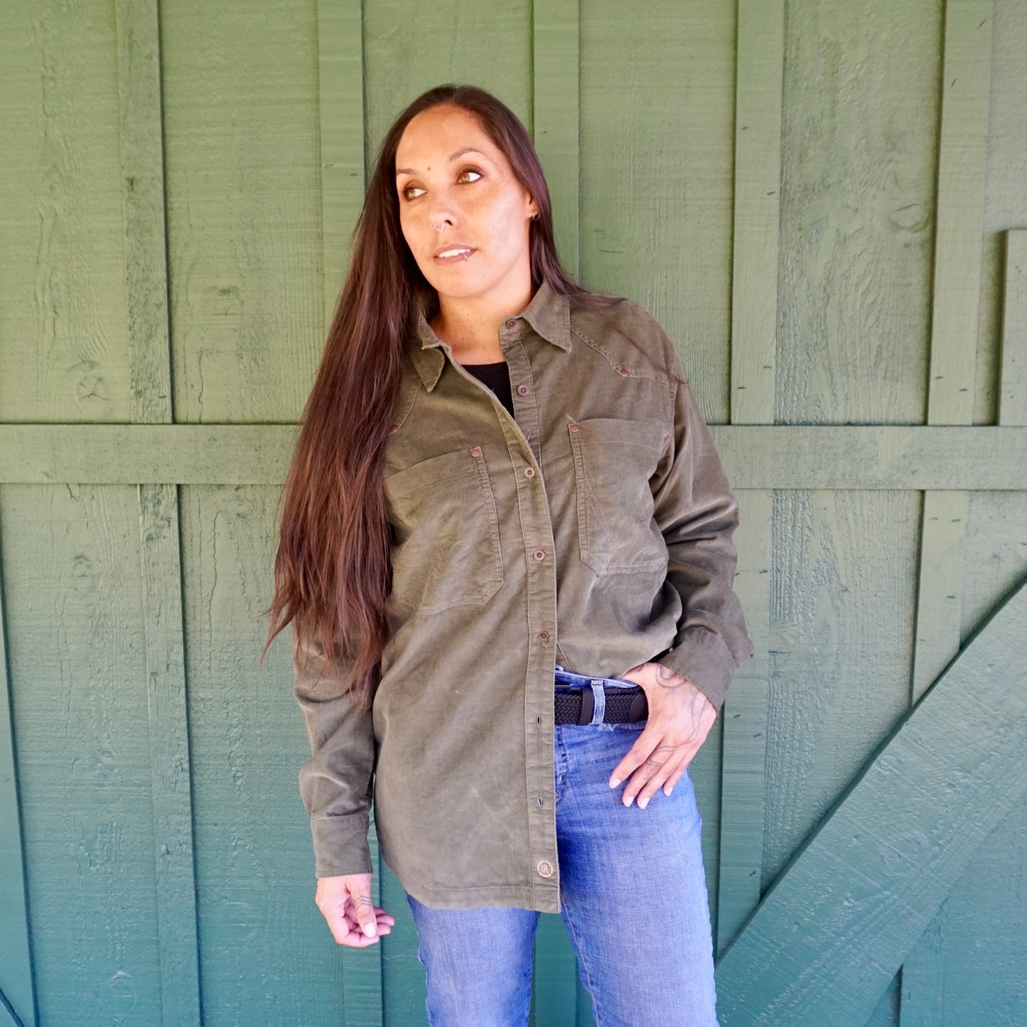 Retro Corduroy Boyfriend Shirt