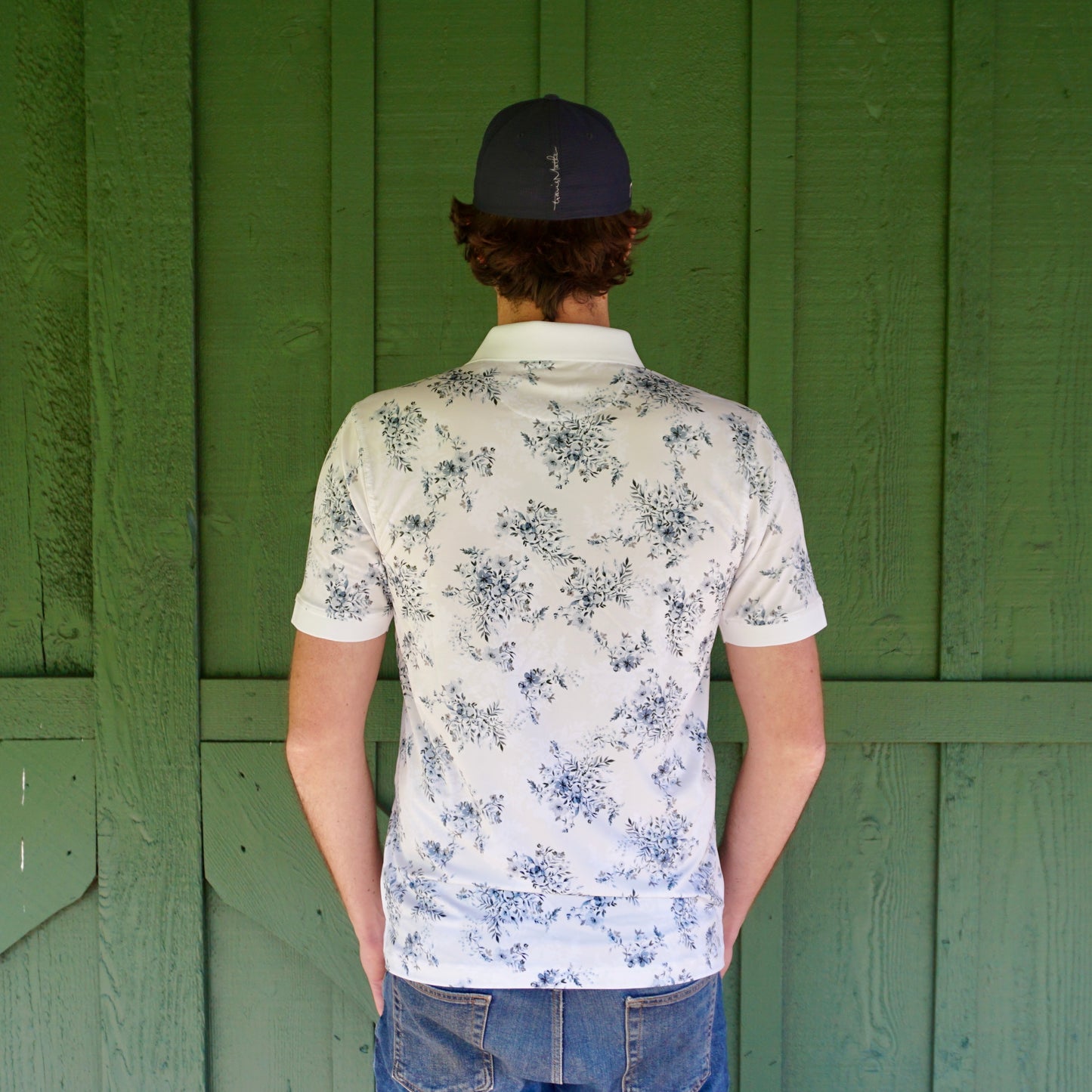 Moonlit Bloom Golf Shirt