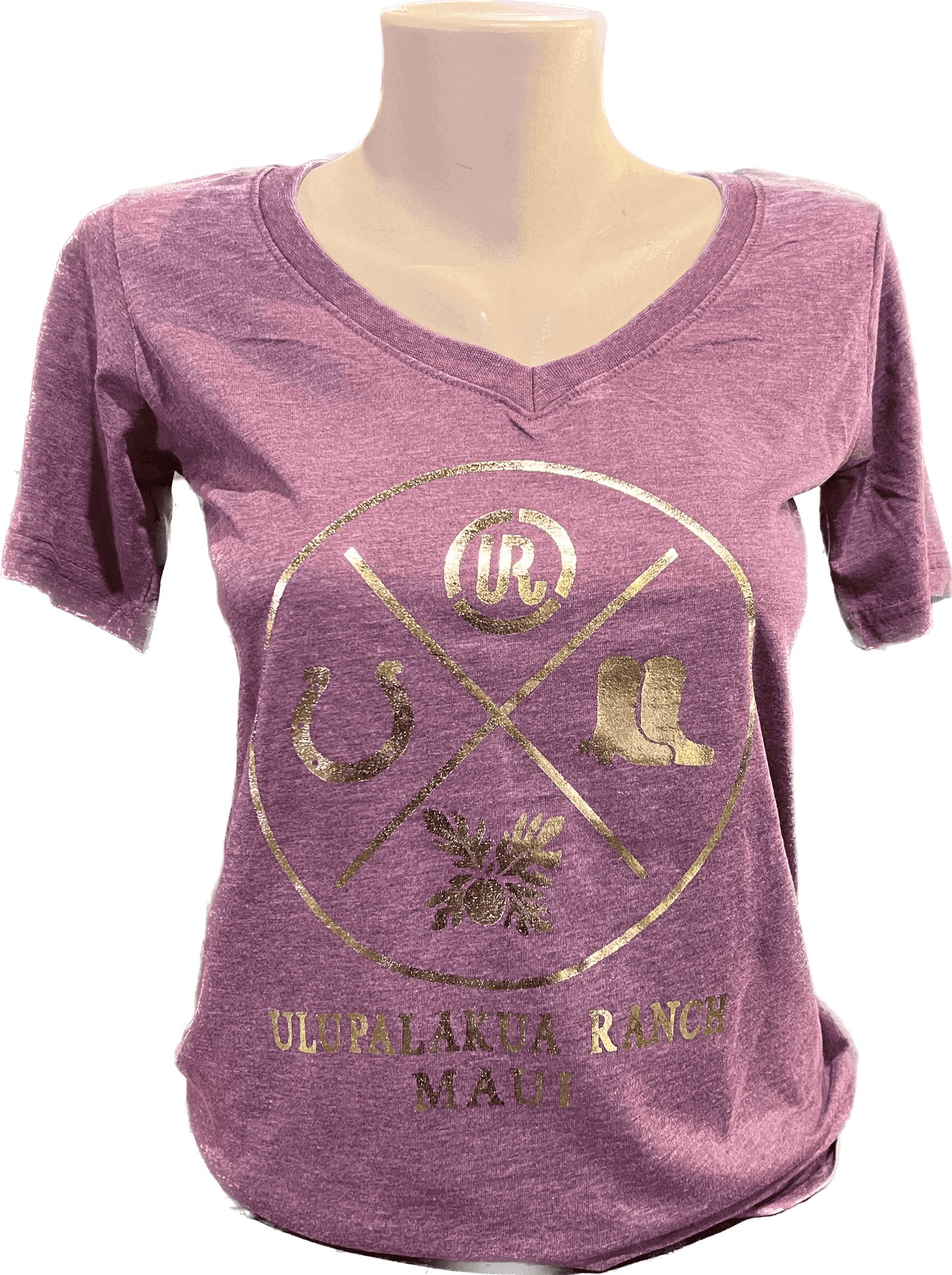 Ladies UR Gold Foil V-Neck