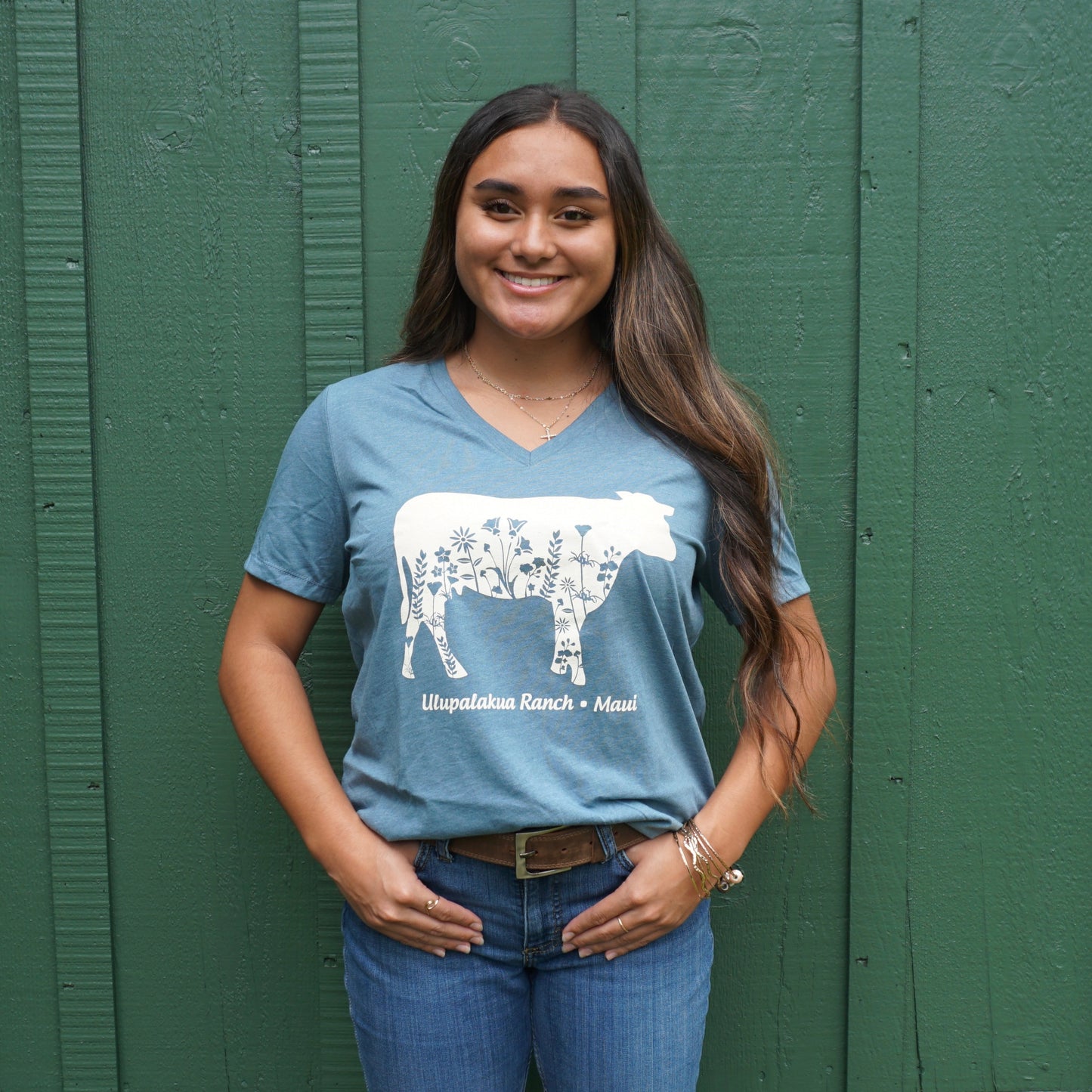 Cow W/Flowers Shirt