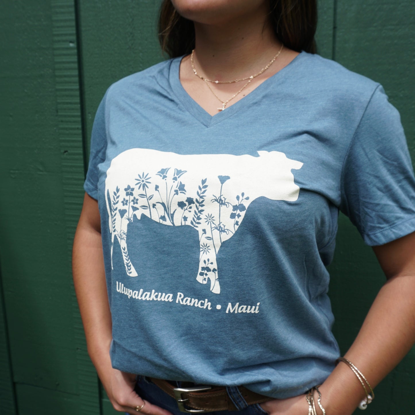 Cow W/Flowers Shirt