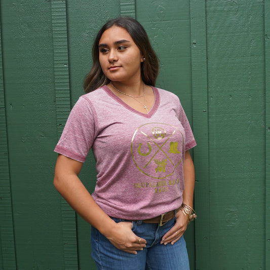 UR Gold Foil V-Neck Shirt