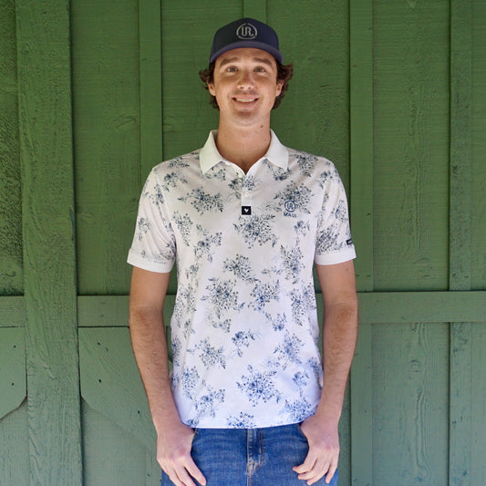 Moonlit Bloom Golf Shirt